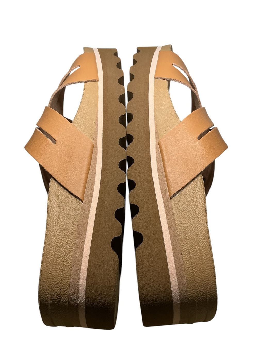Reef Women's Tan Cork Footbed Crisscross Sandals - Picture 5 of 9